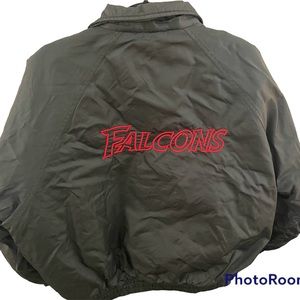 Vintage Atlanta Falcons Official Fan Sportswear Jacket Mens Large Black As Is